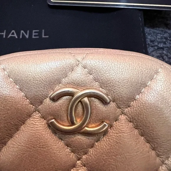 Chanel gold leather coin purse - Picture 8 of 8